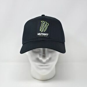 Otto Monster Mutant Energy Drink Hat Cap Black Adjustable Snapback Patch Logo